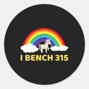 Sticker Rond I Bench 315 Bench Press 315 Lb Club Bodybuilding S