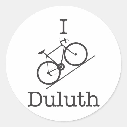 Sticker Rond I Bike Duluth (Devant)