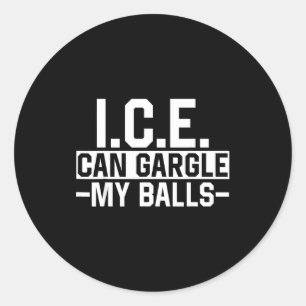 Sticker Rond I.c.e. peut se gargariser avec mon mème blague drô