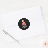 Sticker Rond I Came To Give And Punch Heretics Saint Nicholas (Enveloppe)