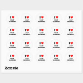 Sticker Rond I Cardiaque souffleurs (Feuille)