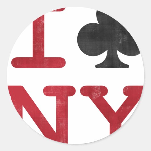 Sticker Rond I Club NY (Devant)