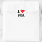 STICKER ROND I COEUR (AMOUR) YOGA (Sac)