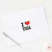 STICKER ROND I COEUR (AMOUR) YOGA (Enveloppe)