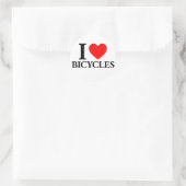 Sticker Rond I Coeur Bicyclettes (Sac)