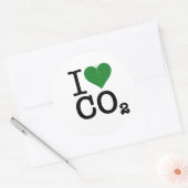 Sticker Rond I Coeur CO2 (Enveloppe)