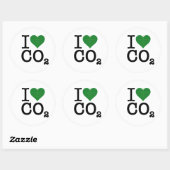Sticker Rond I Coeur CO2 (Feuille)