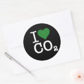 Sticker Rond I Coeur CO2 (Enveloppe)