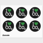 Sticker Rond I Coeur CO2 (Feuille)