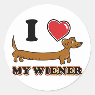 STICKER ROND I-COEUR-MON-WEINER