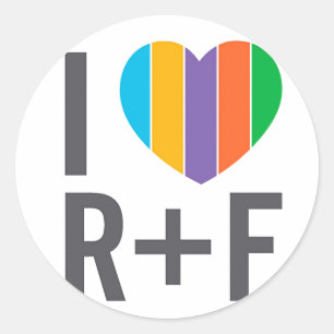 Sticker rond - I coeur RF