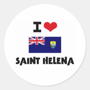 STICKER ROND I COEUR SAINTE-HÉLÈNE