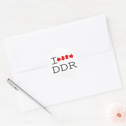STICKER ROND I DDR (Enveloppe)