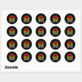 Sticker Rond I Don't Crash I Stop With Style Funny Motocross Di (Feuille)
