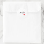 Sticker Rond I Don't Do Matching Hearts Valentines Day Couples  (Sac)
