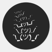 Sticker Rond I Don't Know Idk  (Devant)