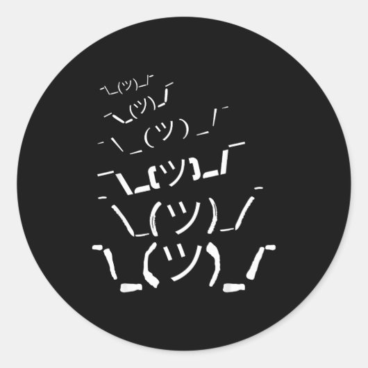 Sticker Rond I Don't Know Idk  (Devant)