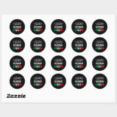 Sticker Rond I Don't Need Recipes I'm Italian  (Feuille)