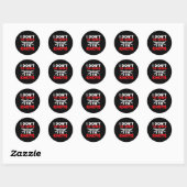 Sticker Rond I Don't Tie Bows I Tie Knots Karate Karateka (Feuille)
