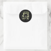 Sticker Rond I Got Your Back Halloween Skeleton Skull Sarcastic (Sac)