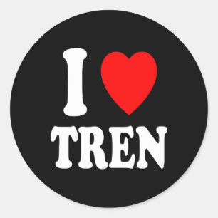 Sticker Rond I Heart (amour) Tren Bodybuilding Steroids Cycle M