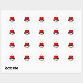 Sticker Rond I Heart Chili (Feuille)