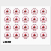 Sticker Rond I Heart Classical Music (Feuille)