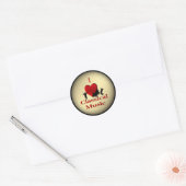 Sticker Rond I Heart Classical Music Gold (Enveloppe)
