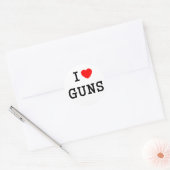 Sticker Rond I Heart Guns (Enveloppe)