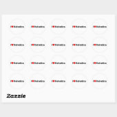 Sticker Rond I heart Helvetica (Feuille)