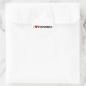 Sticker Rond I heart Helvetica (Sac)