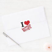 Sticker Rond I Heart Horror Movies (Enveloppe)