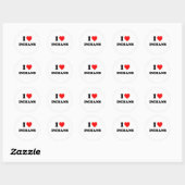 Sticker Rond I Heart Indians (Feuille)