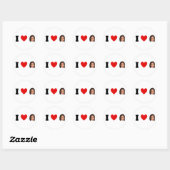 Sticker Rond I Heart Kamala Harris (Feuille)