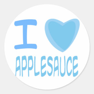 Sticker Rond I Heart (Love) applesauce