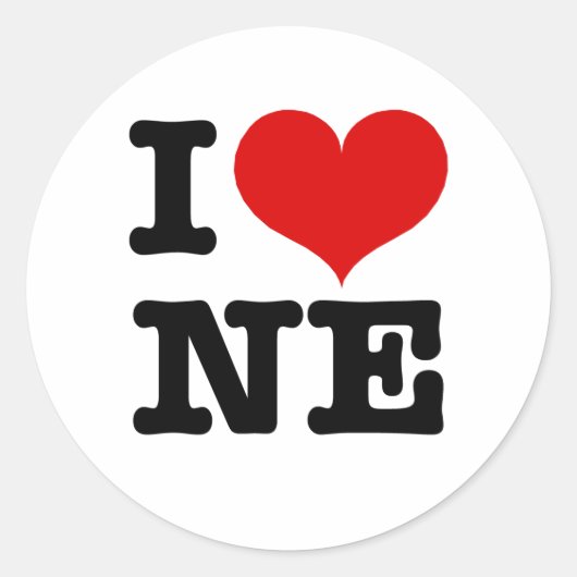 Sticker Rond I Heart Northeast Minneapolis! (Devant)
