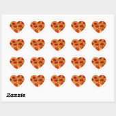 Sticker Rond I Heart Pizza (Feuille)