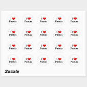 Sticker Rond I Heart Pumas (Feuille)