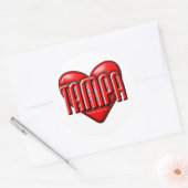 Sticker Rond I Heart Tampa (Enveloppe)