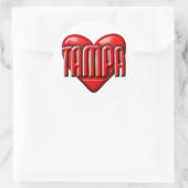 Sticker Rond I Heart Tampa (Sac)