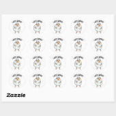 Sticker Rond I Laine Survive Funny Sheep Pun (Feuille)