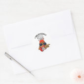 Sticker Rond I Lava Rock Et Roll Funny Volcano Pun (Enveloppe)