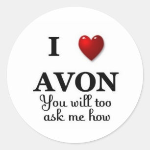 Sticker Rond i le coeur avon me demandent comment