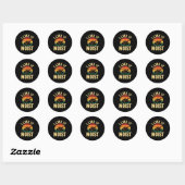 Sticker Rond I Like It Moist Uni Kids Black Thanksgiving  (Feuille)