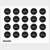 Sticker Rond I Like Sketll And Maybe 3 People #25dc5  (Feuille)
