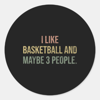 Sticker Rond I Like Sketll And Maybe 3 People #25dc5