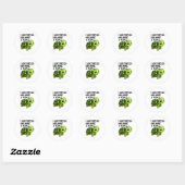 Sticker Rond I Like Turtles And Maybe Three People Funny Retro (Feuille)