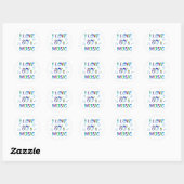 Sticker Rond I Love 80s (Feuille)