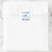 Sticker Rond I Love 80s (Sac)