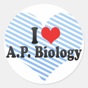 Sticker Rond I Love A.P. Biology